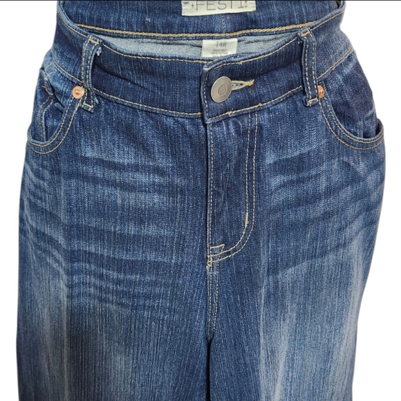 Festi Women's Blue Wide-Leg Jeans - Picture 3 of 8